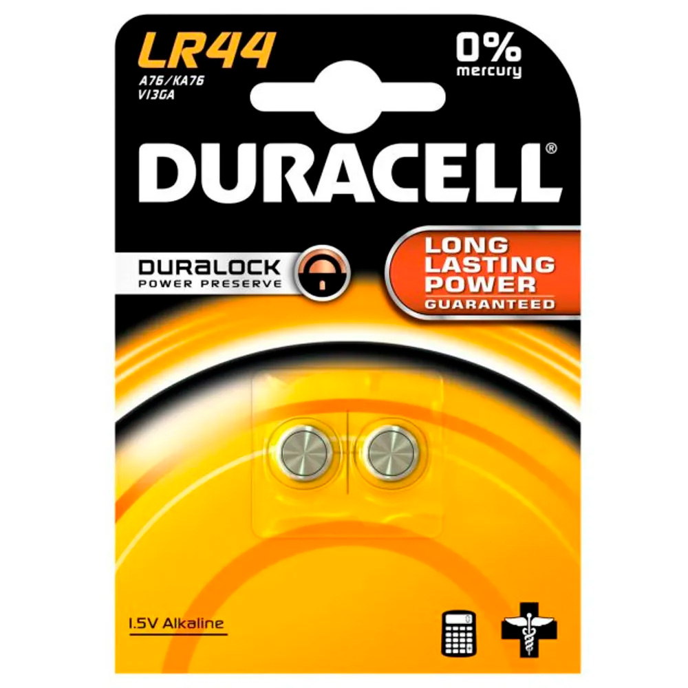 Элемент питания часовая G13 (357, LR1154, LR44) Duracell 2xBL /цена за упак/