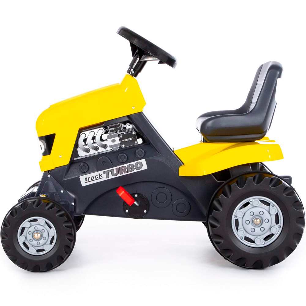 Каталка-трактор с педалями "Turbo" (жёлтая) 89311 П-Е /1/