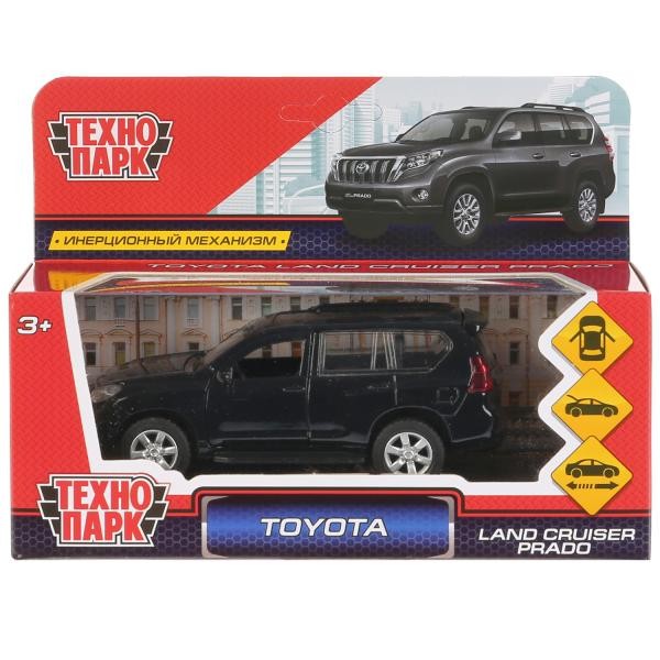 Модель PRADO-BK Toyota Prado черная Технопарк  в коробке