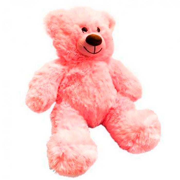 Медведь Мартин 65см розовый с сердцем 402-с/38/121