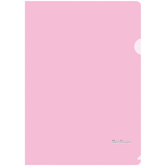 Папка-уголок Berlingo "Starlight", А4, 180мкм, прозрачная розовая 268388.
