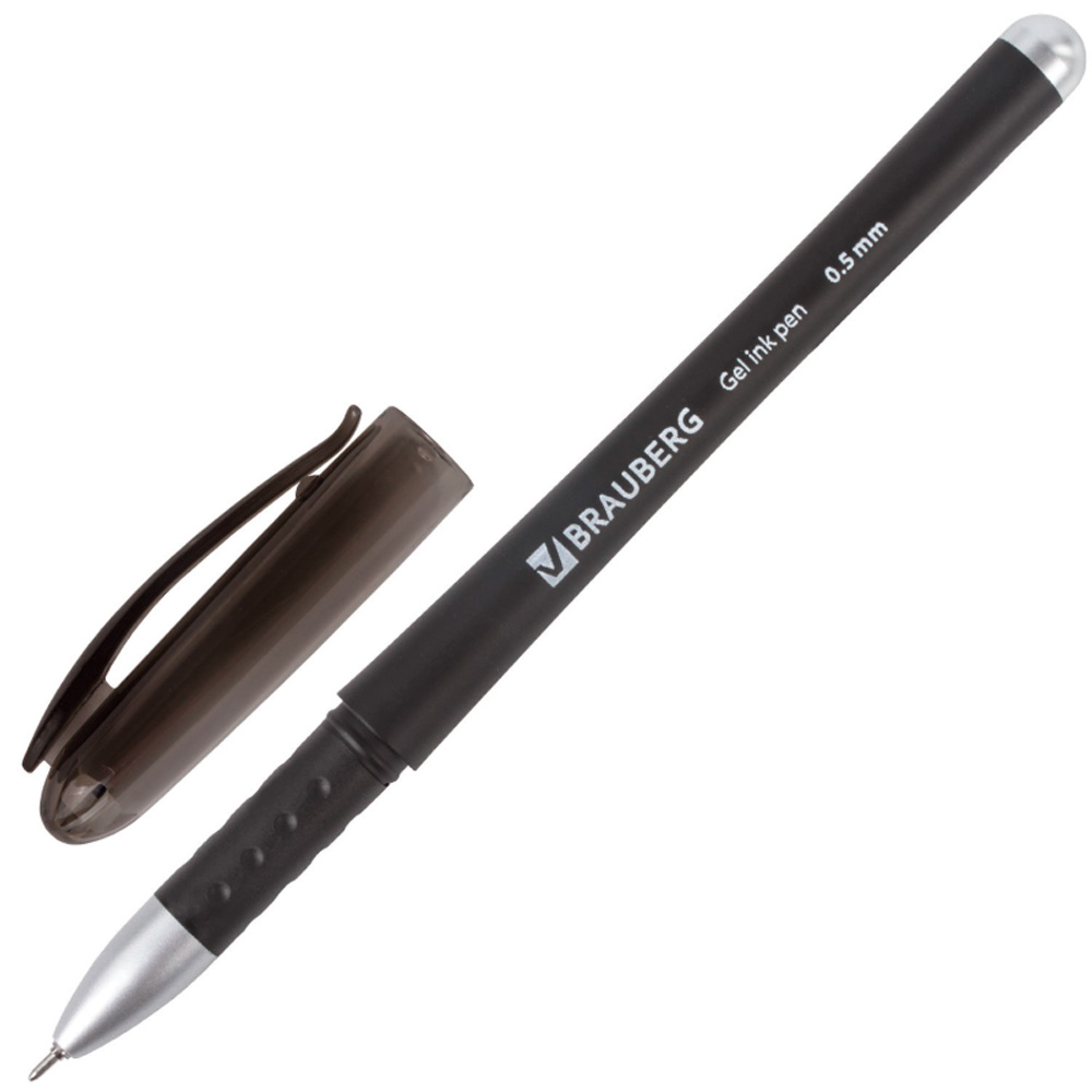 Ручка гелевая Черная Brauberg Impulse 141183 Ручка гелевая Черная Brauberg Impulse 141183