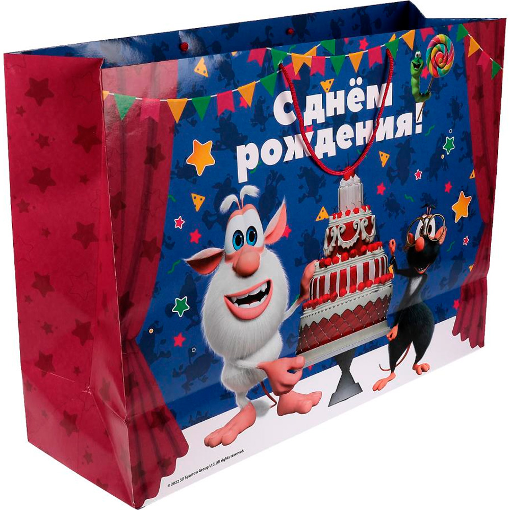 Пакет Чудо праздник Буба xxxl 45*60*20 см С днем рождения PXXXL-81058-BB Пакет Чудо праздник Буба xxxl 45*60*20 см С днем рождения PXXXL-81058-BB
