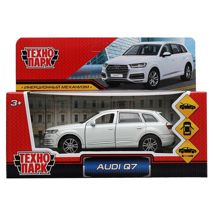 Модель Q7-12-WH AUDI Q7 белый Технопарк в коробке