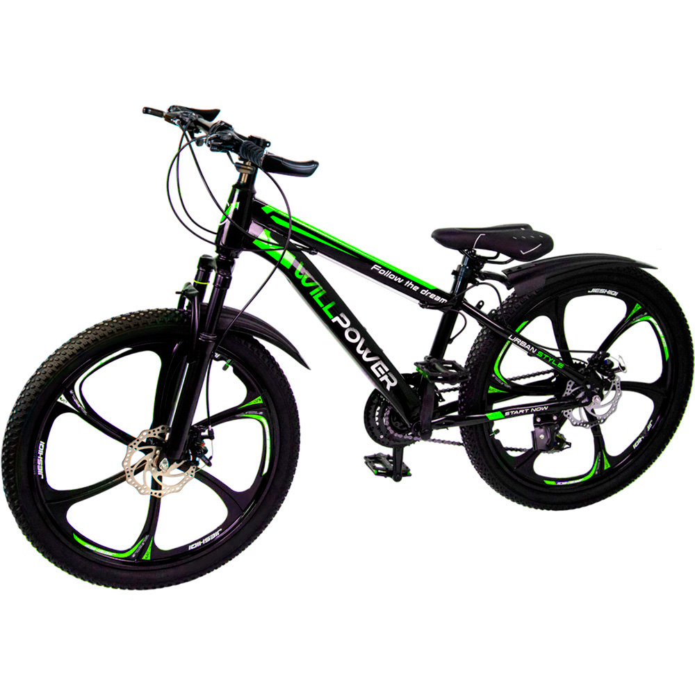 Велосипед 2-х 24" WILLPOWER зеленый FG23040113K-3