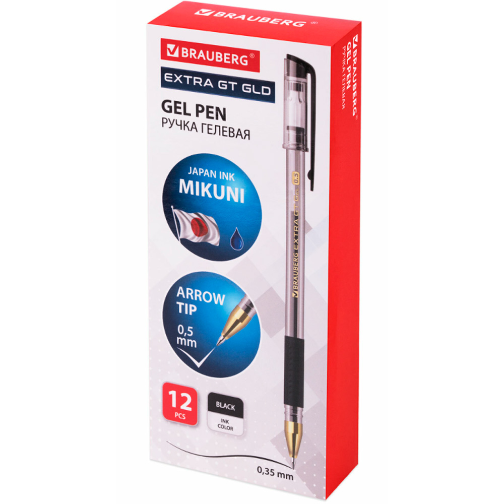 Ручка гелевая Черная Brauberg extra gt gld 143919 Ручка гелевая Черная Brauberg extra gt gld 143919