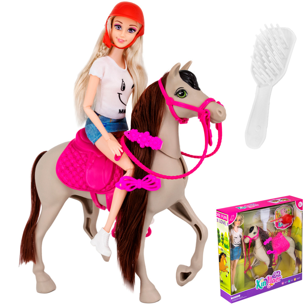 Кукла FCJ0874942 с лошадкой и аксес . в кор.