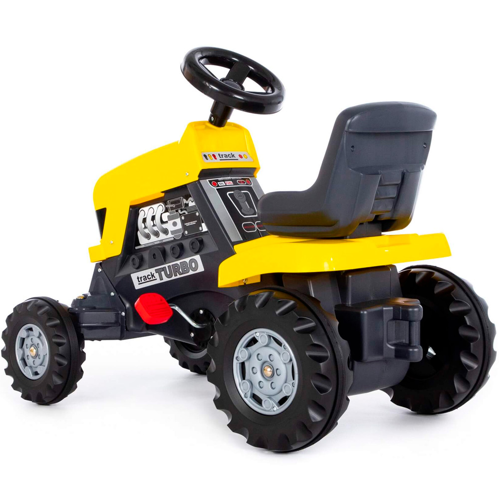 Каталка-трактор с педалями "Turbo" (жёлтая) 89311 П-Е /1/