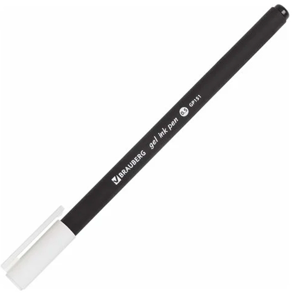 Ручка гелевая Черная Brauberg Matt Gel 142944 Ручка гелевая Черная Brauberg Matt Gel 142944