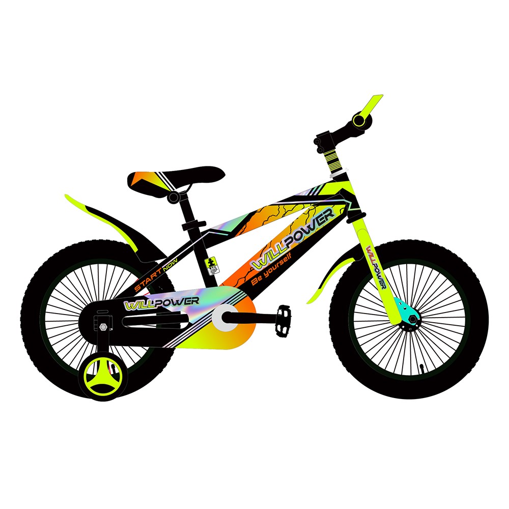 Велосипед 2-х 18" WILLPOWER желтый FG230707005C-2-3
