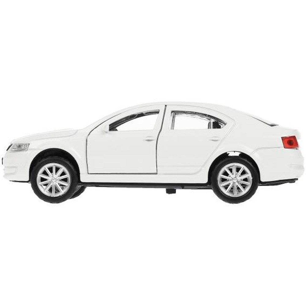 Модель OCTAVIA-12-WH SKODA OCTAVIA 12 см, двери, багаж, инерц. белый Технопарк  в коробке