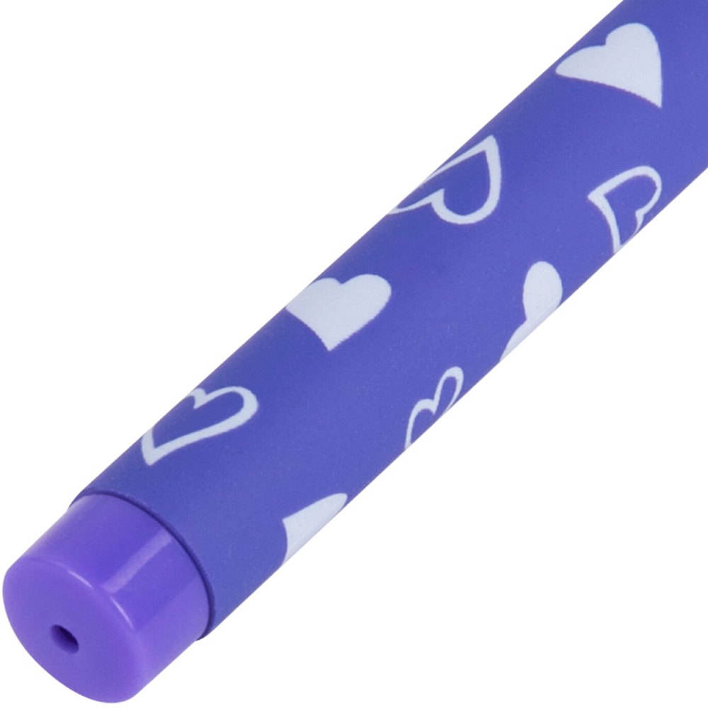 Ручка шариковая синяя SOFT TOUCH STICK "FRESH ZONE HEARTS" узел 0,7 мм BRAUBERG 143700