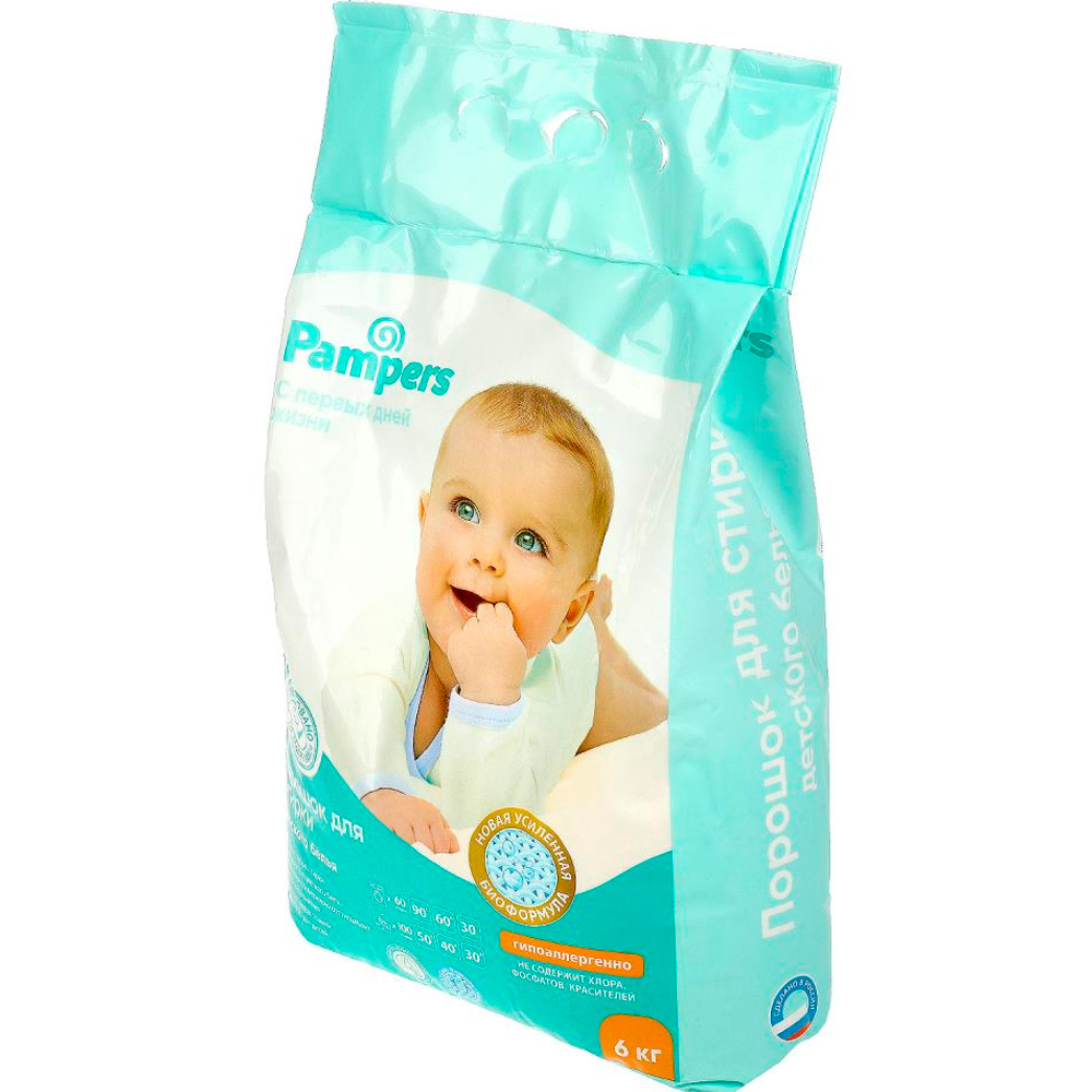 Порошок для стирки детского белья pampers 6 кг Заботливая мама BH097267PM