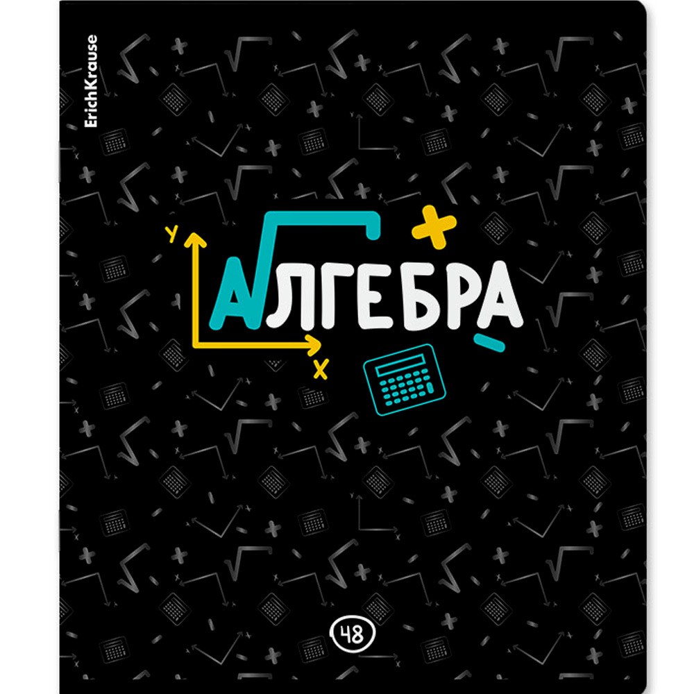 Тетрадь 48 л. клетка Inscription, Алгебра 60660 ErichKrause Тетрадь 48 л. клетка Inscription, Алгебра 60660 ErichKrause