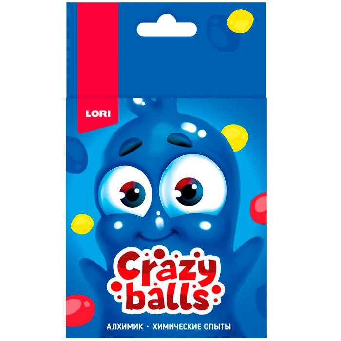 Набор Химические опыты.Crazy Balls "Жёлтый, синий и красный шарики" Оп-101.