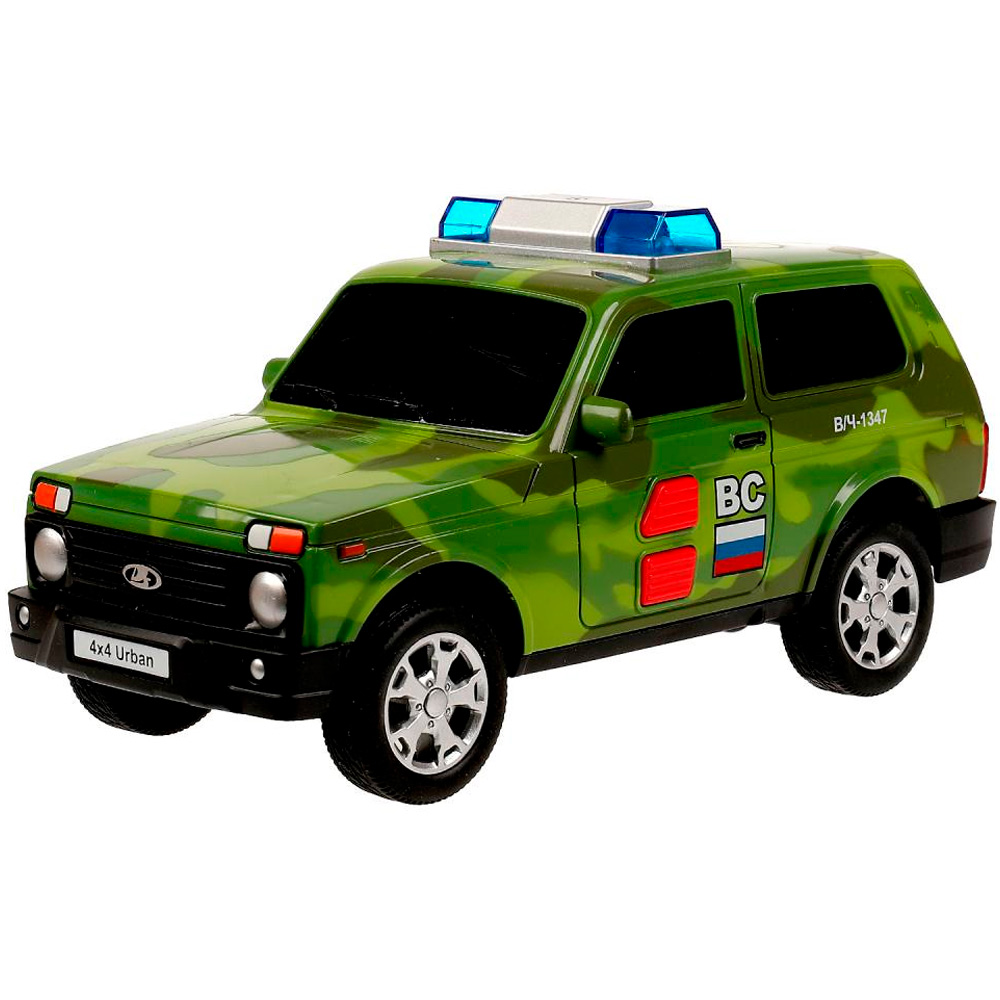 Модель URBANBLACK-20PLMIL-GN LADA 4x4 URBAN КАМУФЛЯЖ 19,5 см Технопарк  в коробке /36/