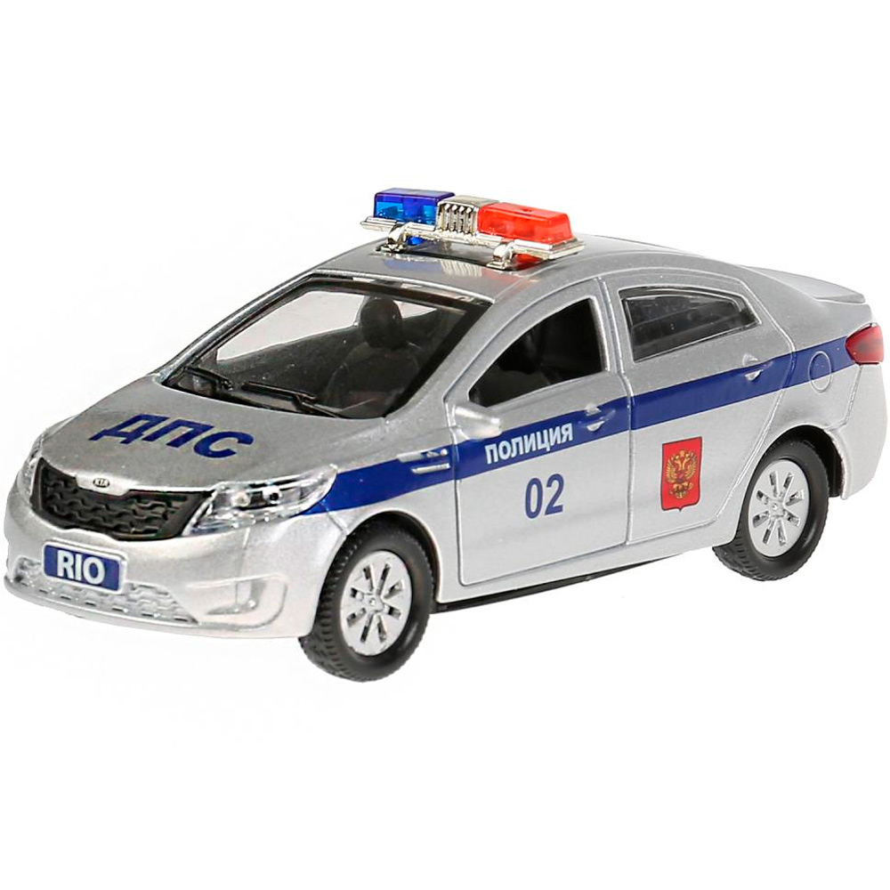 Модель KIA RIO Полиция RIO-POLICE Технопарк  в коробке