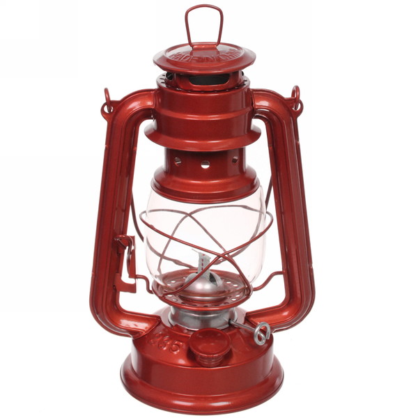 Лампа керосиновая "Винтаж" 24,5см 180мл переносная, цвет красный