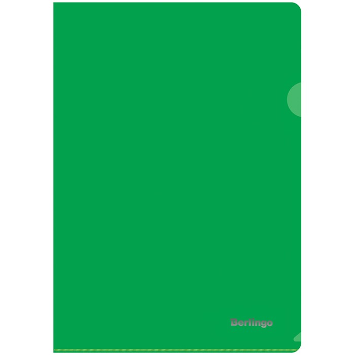Папка-уголок Berlingo, А4, 180мкм, непрозрачная, зеленая 298257.
